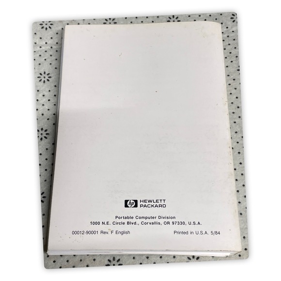 Vintage HP-12C Calculator Owner's Handbook and Problem Solving Guide Manual 1984 - Picture 2 of 3